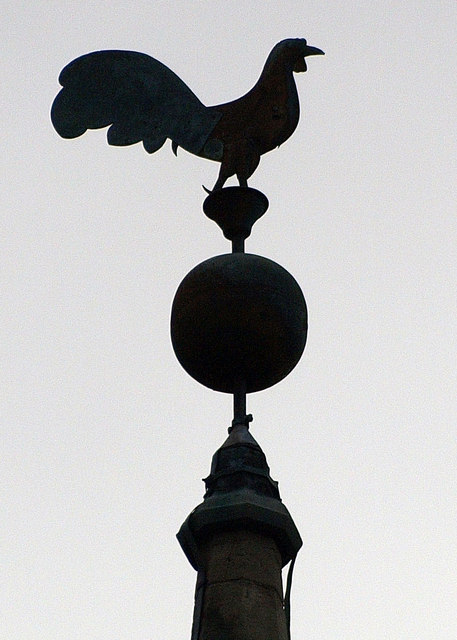 TA3122 : Patrington Church's weather vane silhouette