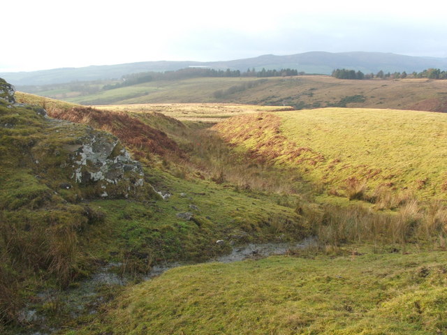 Stream Valley With Rock Outcrop Lairich Rig Cc By Sa Geograph