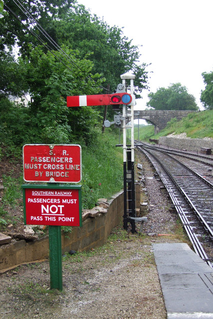 railway signs pose