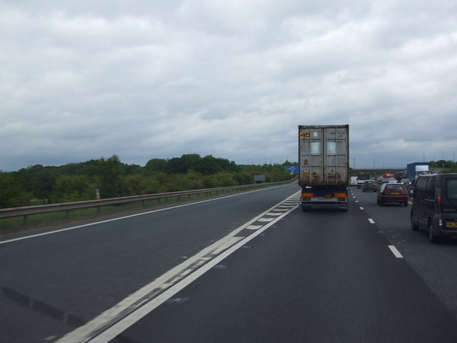 M Northbound Junction Glyn Drury Cc By Sa Geograph Britain