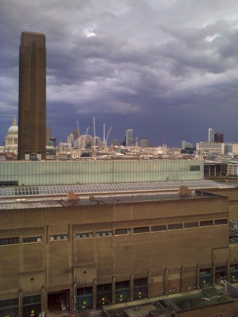View of the Tate Modern from the Blue Fin Building