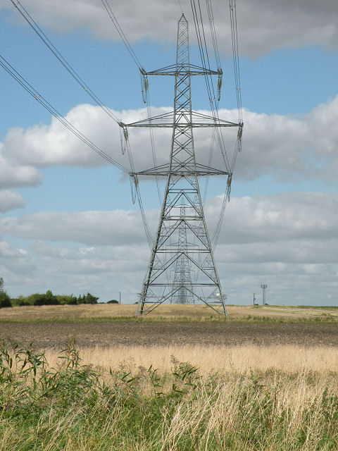 Power Line Crossing New River © Keith Edkins Geograph Britain And Ireland 8886