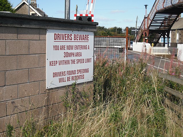 Slow down, who leaves there (C) Richard Webb :: Geograph Britain and ...