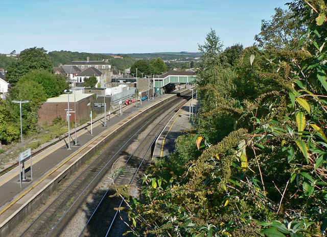 Bridgend Station And Railway From The © Mick Lobb Cc By Sa20