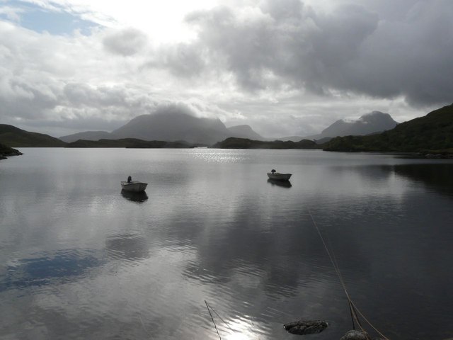 Loch Sionascaig Boat Bay AlastairG Geograph Britain And Ireland