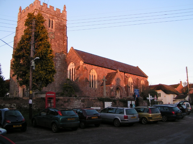 Whimple Church And Parking In The Square Rob Purvis Cc By Sa 2 0