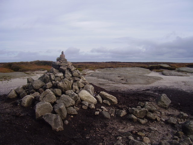 Kinder Scout's True Summit © Steven Ruffles :: Geograph Britain And Ireland