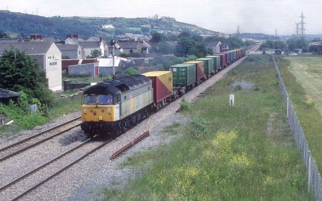 Freight Train Approaching Burry Port Roger Geach Cc By Sa 2 0