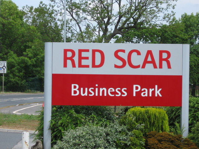 Red Scar Business Park sign © Alex McGregor cc-by-sa/2.0 :: Geograph