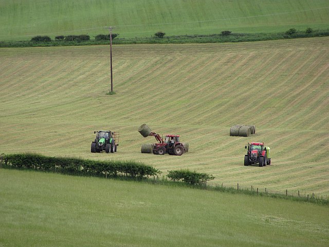 Round Bale Silage Bemersyde Hill Richard Webb Cc By Sa