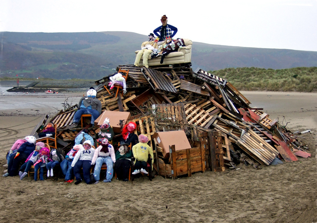 Beach bonfire with eighteen Guys! \u00a9 Bob Abell cc-by-sa\/2.0 :: Geograph ...