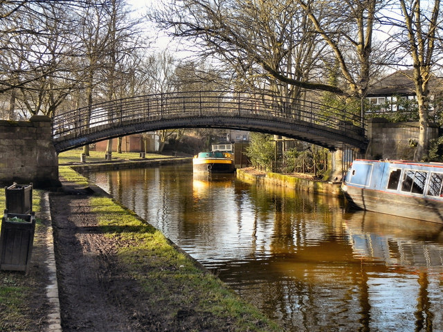 Bridgewater Canal Footbridge Worsley © David Dixon Geograph Britain And Ireland 