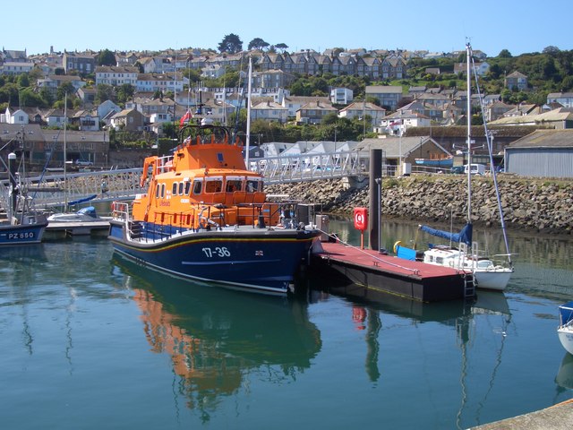 Newlyn Harbour The Lifeboat Colin Manton Cc By Sa 2 0 Geograph