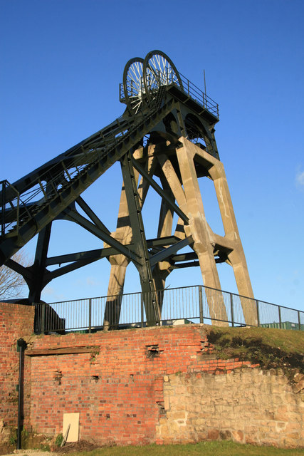 Pleasley Colliery North Shaft Headgear © Chris Allen Geograph