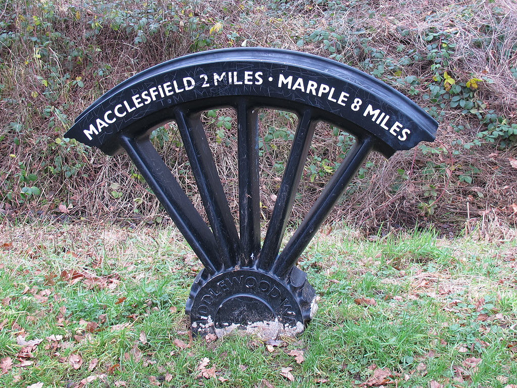 Modern Waymarker Mile Wheel On The Stephen Craven Cc By Sa