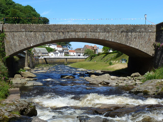 The A39 Crosses The East Lyn At Lynmouth Ruth Sharville Cc By Sa 2 0