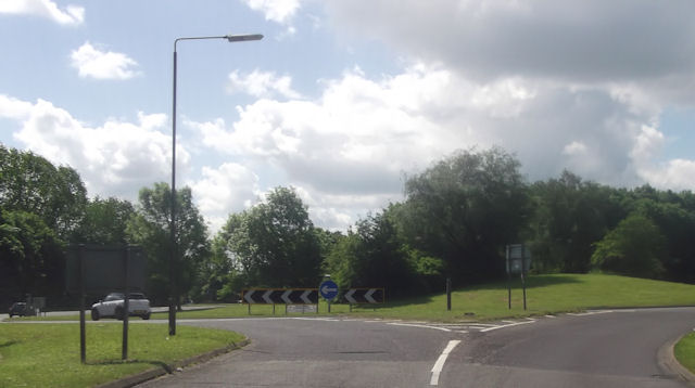 A617 Roundabout From B6417 Near Pleasley © John Firth :: Geograph ...