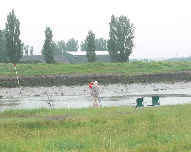 Fishing Along The River Witham The Mat Fascione Geograph