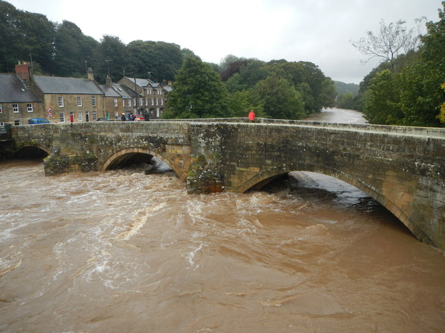 Floods 2008, River Coquet