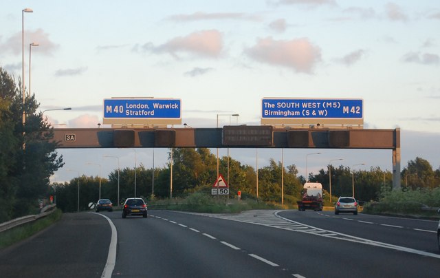 M42 M40 Junction © N Chadwick Geograph Britain And Ireland 0886