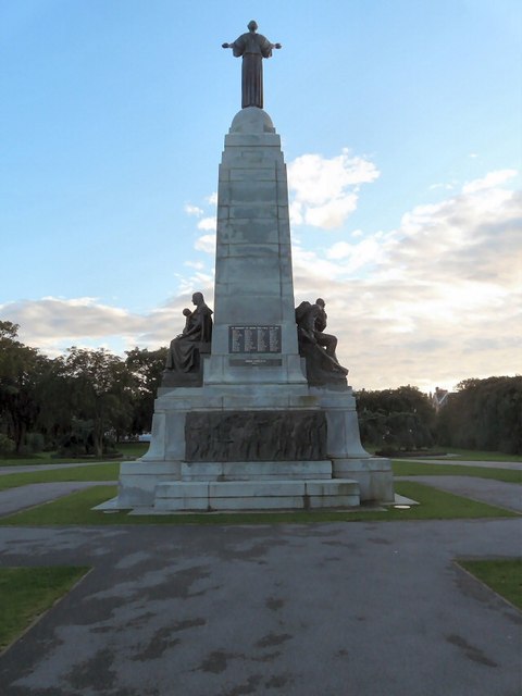 Ashton Gardens War Memorial Rear View Gerald England Geograph