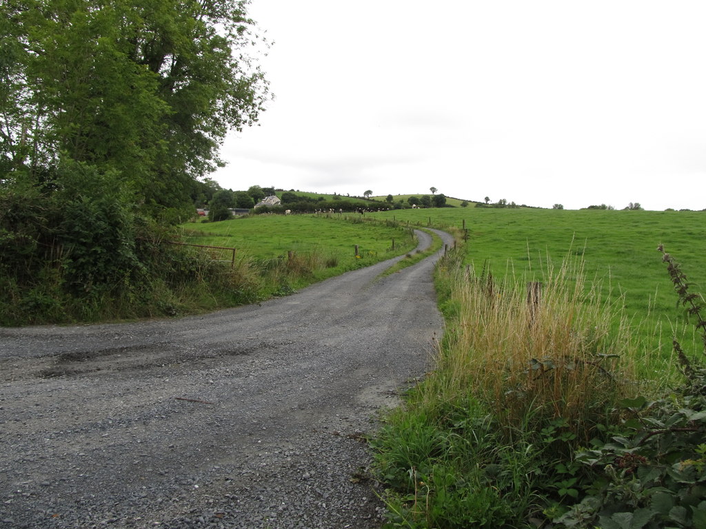 Farm Access Road Leading From The Middle Eric Jones Cc By Sa