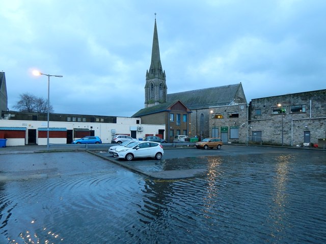 Flooding At Riverside Lane Lairich Rig Geograph Britain And Ireland