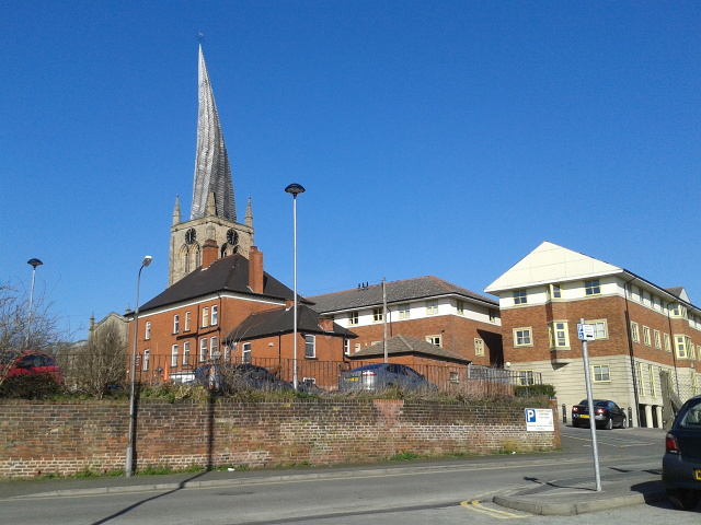 Flats And The Spire Of The Parish Church Rob Purvis Cc By Sa