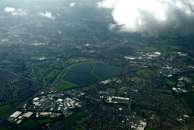 Audenshaw Reservoirs From The Air Thomas Nugent Cc By Sa 2 0