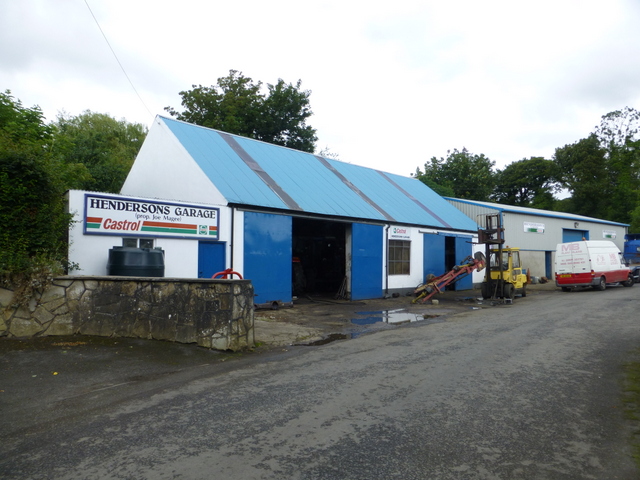 Henderson's garage, Raphoe © Kenneth Allen :: Geograph Ireland