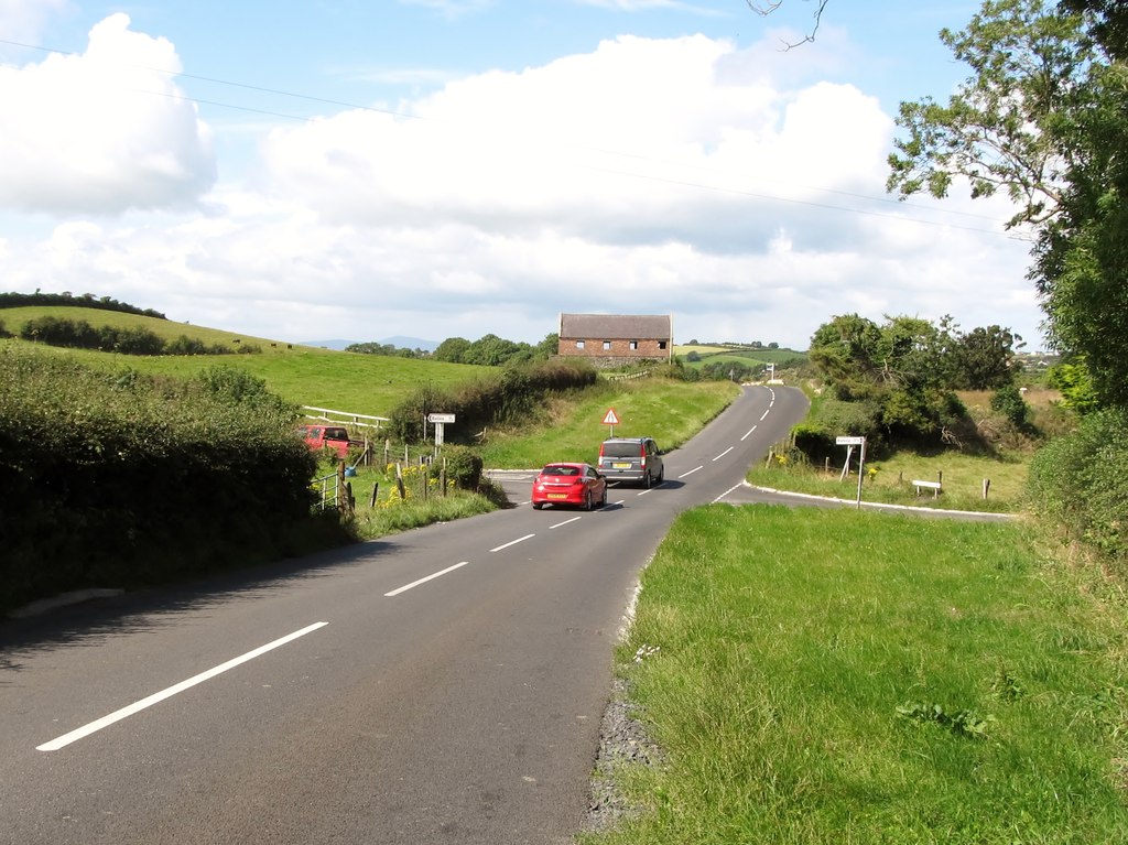 Cross Roads On The Ballyhornan Road At Eric Jones Cc By Sa