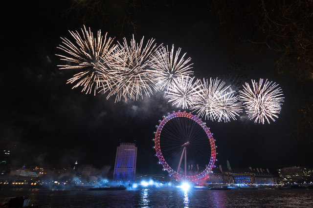 Image result for Thames River, London New years eve