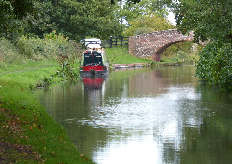 Narrowboat Moored Near Dunstall Bridge Mat Fascione Geograph