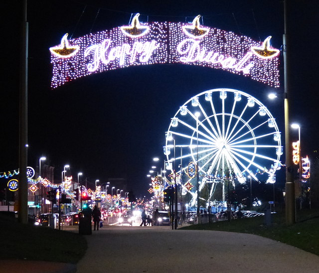 Happy Diwali from Leicester © Mat Fascione :: Geograph Britain and Ireland