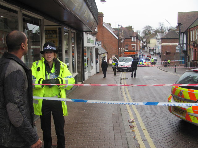 A Policewoman At The Scene Of Crime In © Chris Reynolds Geograph Britain And Ireland 