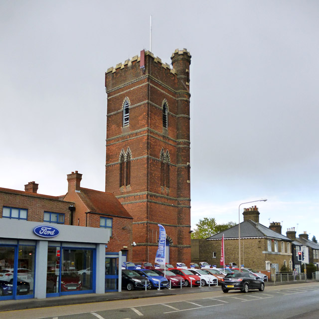 Water tower, Epping © Robin ster Geograph Britain and Ireland