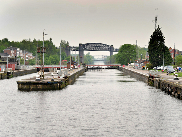 Manchester Ship Canal, Latchford Locks © David Dixon :: Geograph 