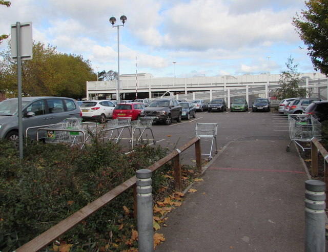 Asda Superstore Car Park Gloucester © Jaggery Cc By Sa20 Geograph