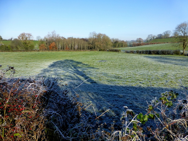 A Frosty Tree Shadow Letfern Kenneth Allen Geograph Ireland