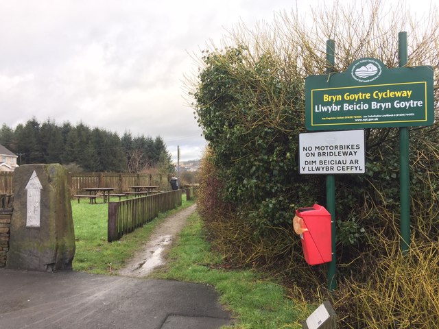 Bryn Goytre Cycleway Alan Hughes Geograph Britain And Ireland