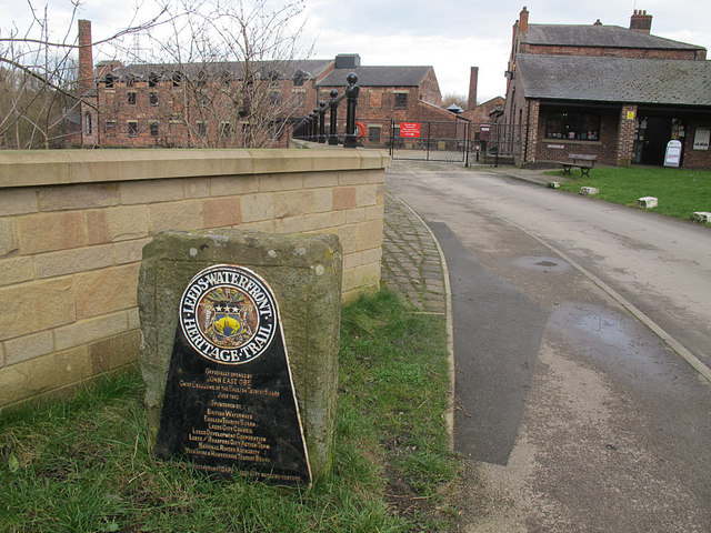 Leeds Waterfront Heritage Trail sign