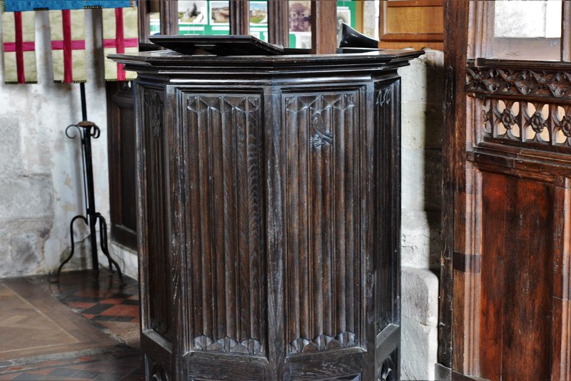 Brinsop St George S Church The Pulpit Michael Garlick Cc By Sa