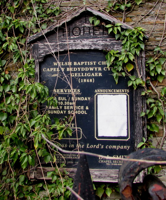 Overgrown Horeb Information Board Jaggery Geograph Britain And