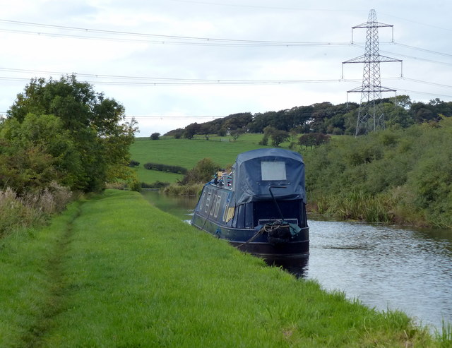 Narrowboat Moored Along The Lancaster Mat Fascione Geograph