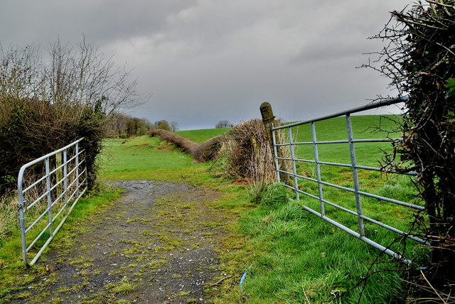 Gates At The End Of A Lane Mountjoy Kenneth Allen Geograph Ireland