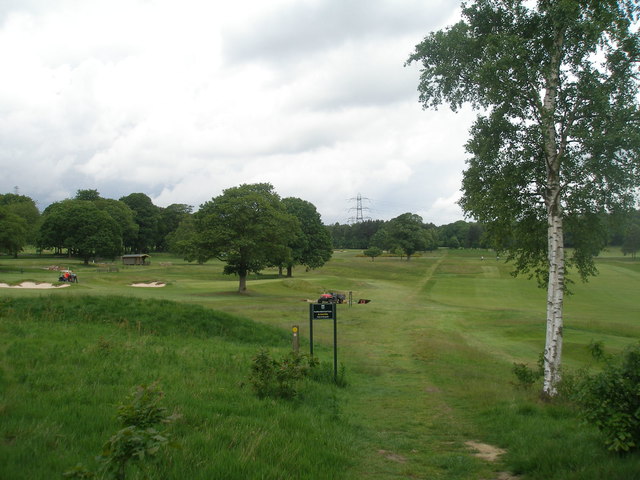 Footpath Across The Huddersfield Golf John Slater Cc By Sa