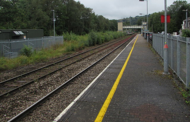 Platform 2 Ystrad Mynach Railway Jaggery Geograph Britain And