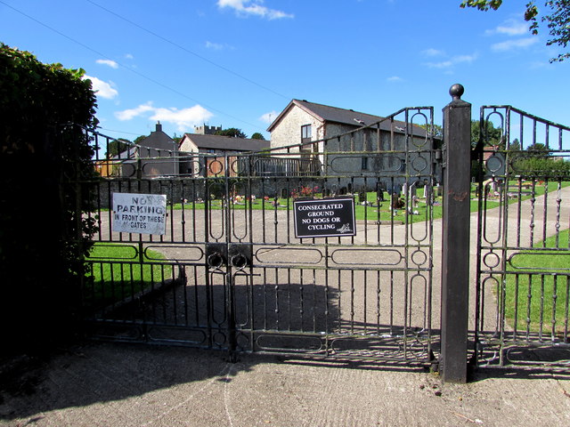 Burial Ground Entrance Gates Rock Road Jaggery Cc By Sa