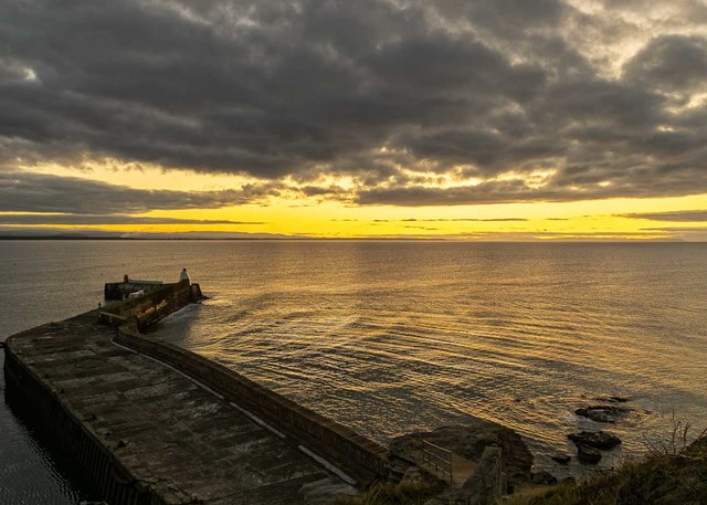 Burghead Harbour Breakwater Valenta Geograph Britain And Ireland