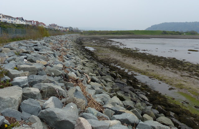 Sea Defences Along The River Conwy At Mat Fascione Cc By Sa